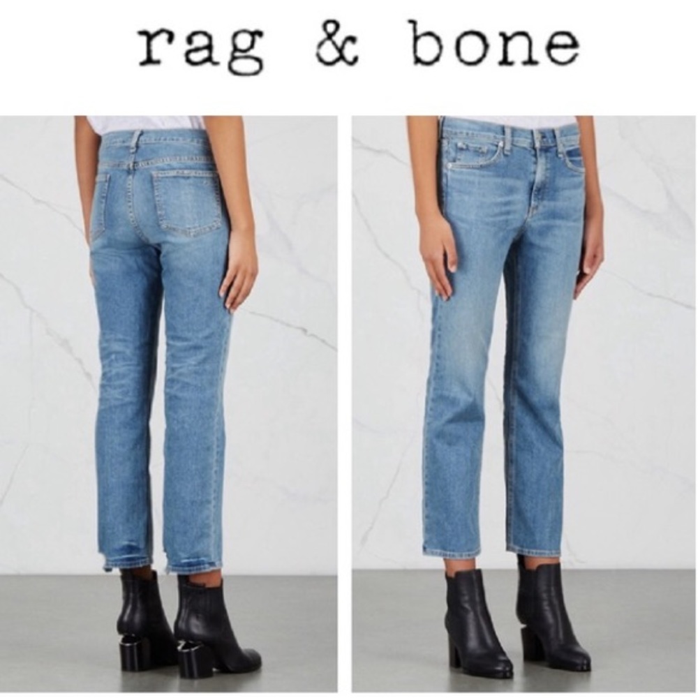 Rag & Bone 10 Inch Stove Pipe Jeans